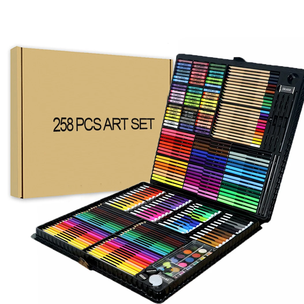 258 pieces art box set color