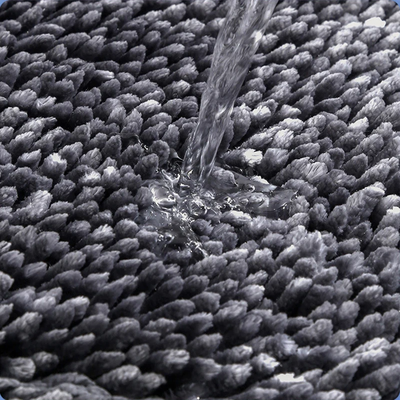 Luxury Chenille Bathroom Rug Mat Extra Soft And Absorbent Shaggy Bath