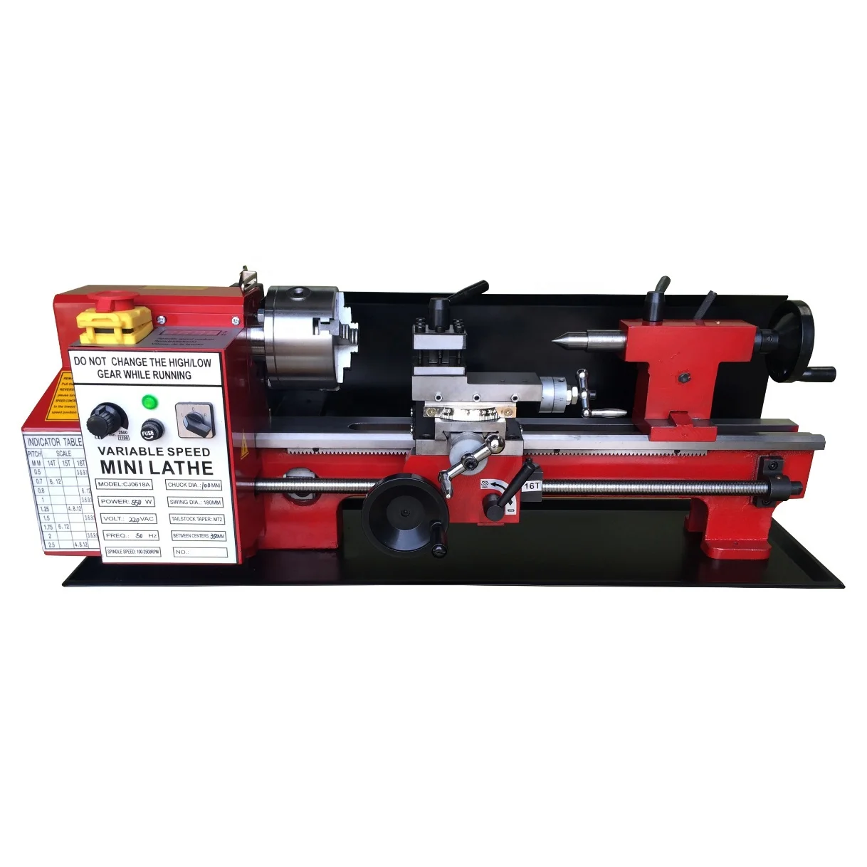 Mini DIY Hobby Lathe Machine CJ0618A with CE Certification