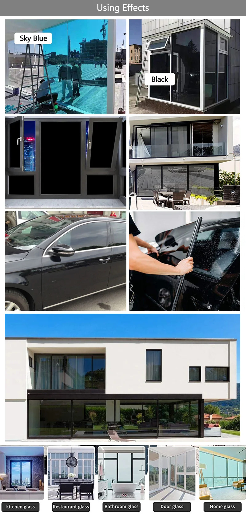 Self Adhesive Pdlc Polarized Window Tint Smart Film 12mil 50 For Car