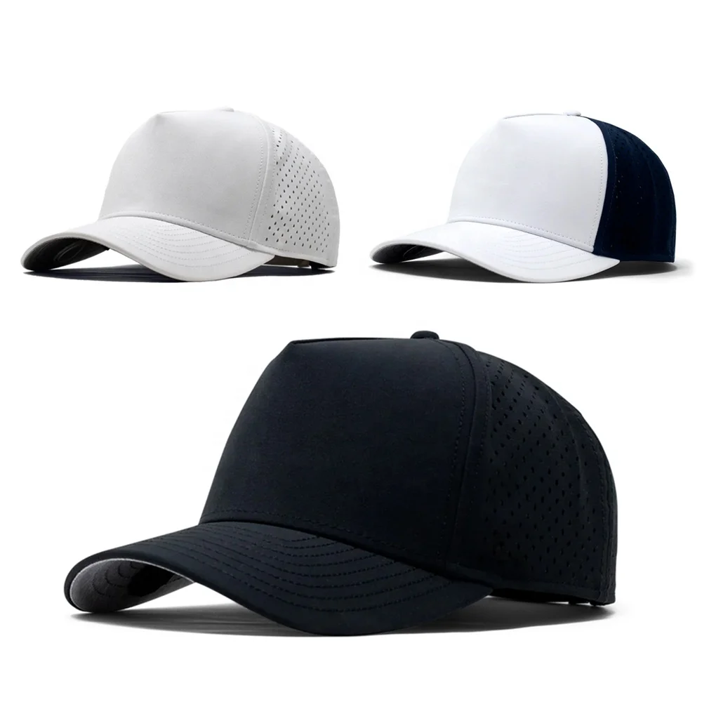 Luxury Oem Fitted Sports Baseball Cap Gorras 5 Panel Cap Laser Cut