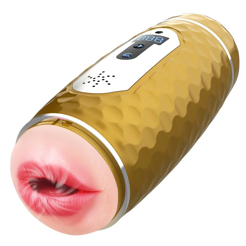 Masturbateur Homme Bouche Vibrante Réaliste – Matériau TPE, Vibrations