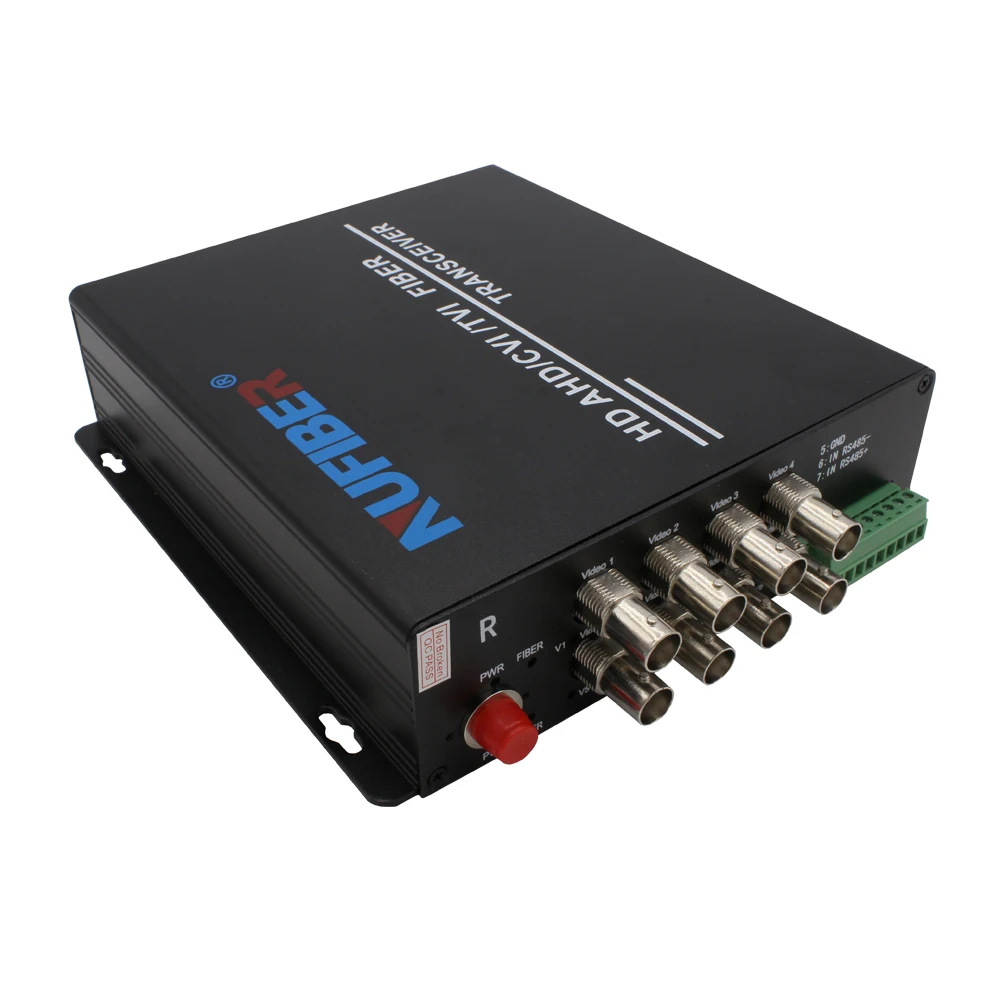 8-Channel Coaxial Video Multiplexer CCTV Camera Monitoring Fiber Optic Equipment for IP Network 20km Distance