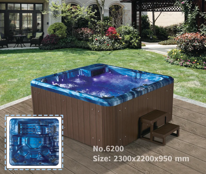 Garden Spa Outdoor Whirlpool Spa Adult Sauna Tub Hydro Jet Massage Hot ...