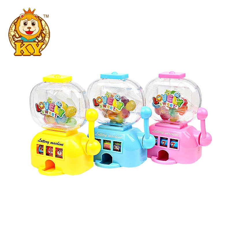 Funny Small Candy Dispenser Mini Gumball Machine Mixed Fruit Flavor