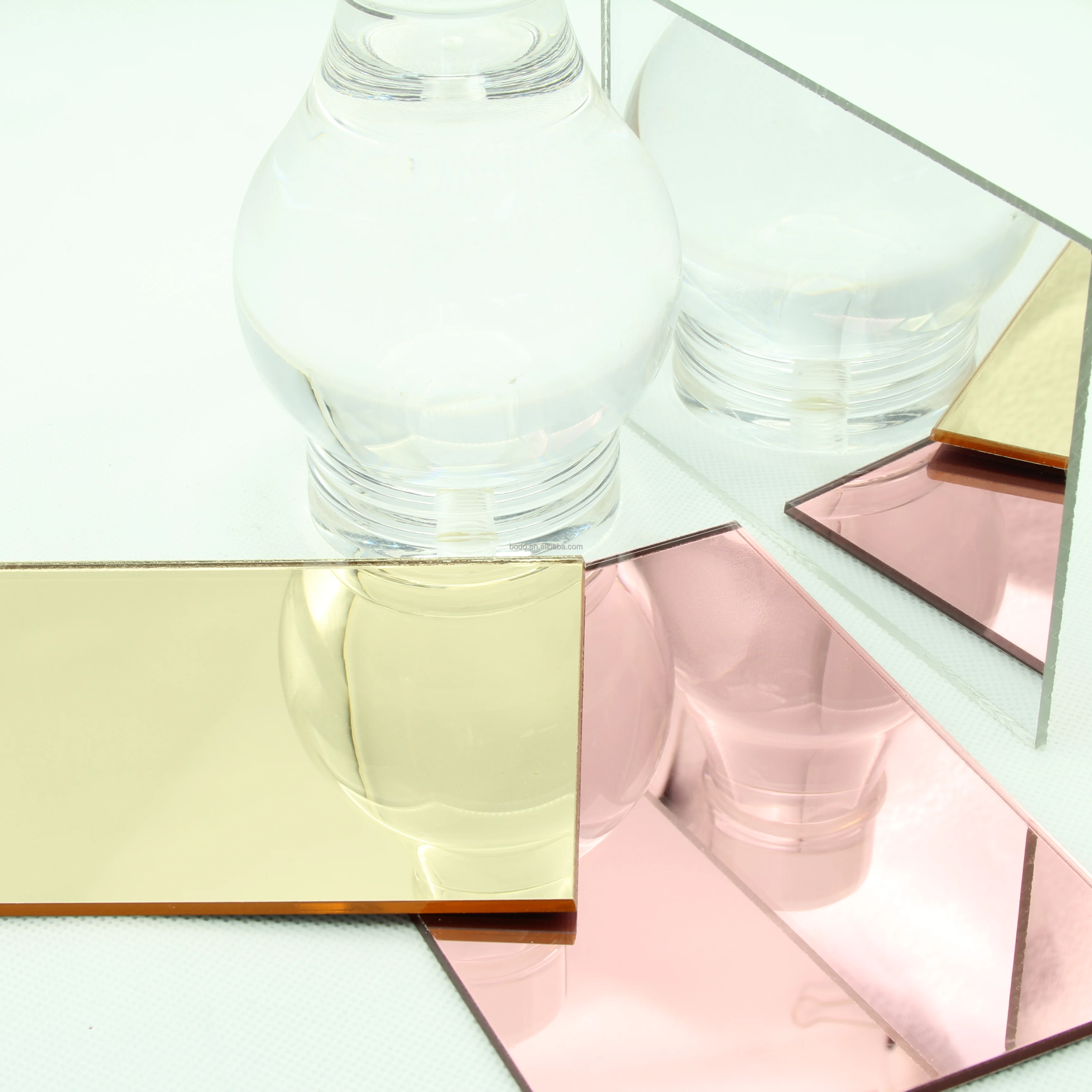 1mm Silver Acrylic Flexible Mirror Sheet/adhesive Rose Gold Acrylic