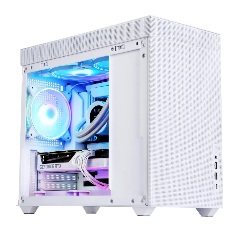 sama im01 PCケース ホワイト 本体 SAMA IM01 Micro ATX PC Case with USB 3.1, Supports MATX/ITX, Fast