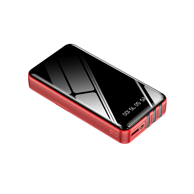 Тонкий Пользовательский логотип батарея Внешний аккумулятор 20000 мАч Мощность банк Акция зарядное устройство 20000 мАч банки питания для наушников