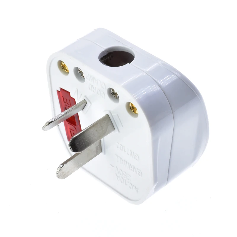Australia Rewireable Plug Type I Flat 3 Pins AUS Wiring Plug With Red Indicate Light and Control Power Switch 10A AU Power Plug