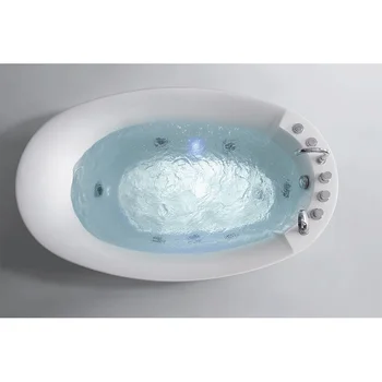 FICO Aathroom Acrylic Freestanding Bathtub Soaking Massage Hot Tubs Jaccuzy Function Bath Tab Hydromassage whirlpool Bathtubs