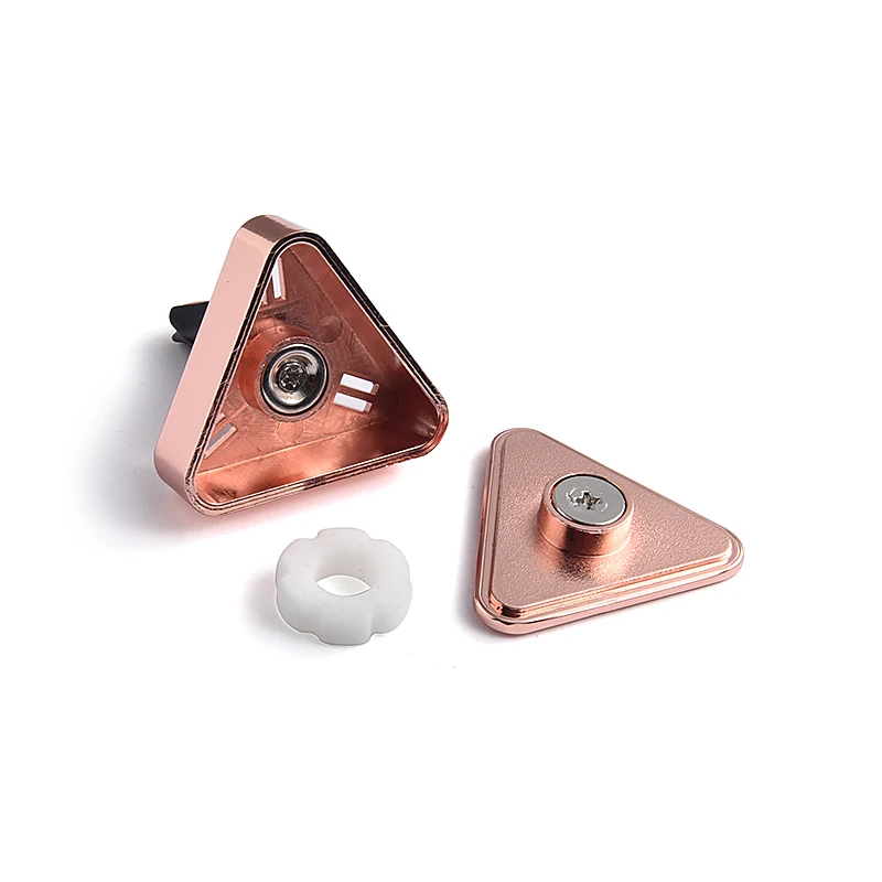 High Quality Personalized Custom Creative Design Triangle Shape Air Freshener Vent Clip Car Fragrance