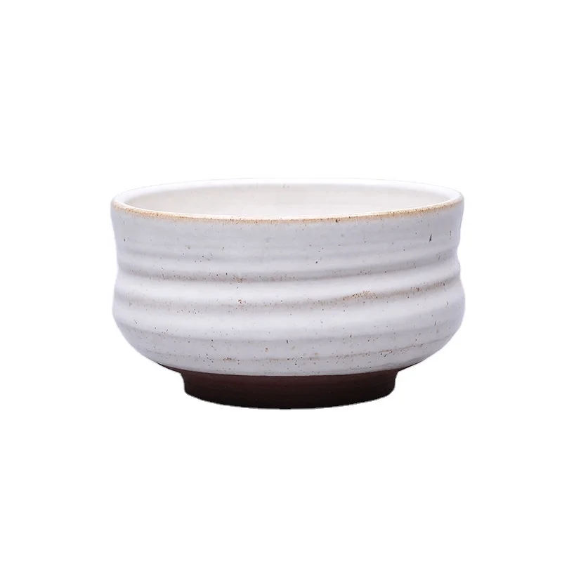 天然陶瓷抹茶碗550毫升手工粗陶粗陶抹茶茶碗茶碗日式抹茶茶碗套装- Buy