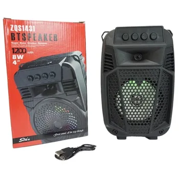 New Wireless Speaker ZQS1430 4 Inch Small Bass Speaker With Microphone