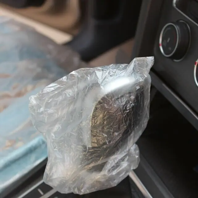Universal PE Plastic Transparent Cover Disposable Car Seat Cover