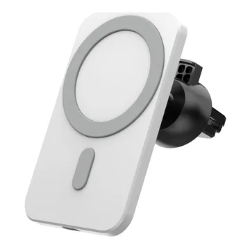 Cross-border Source Factory's Series Fast Wireless Mobile Phone Charging Car Holder 15W Output Magnetic Suction Car Charger