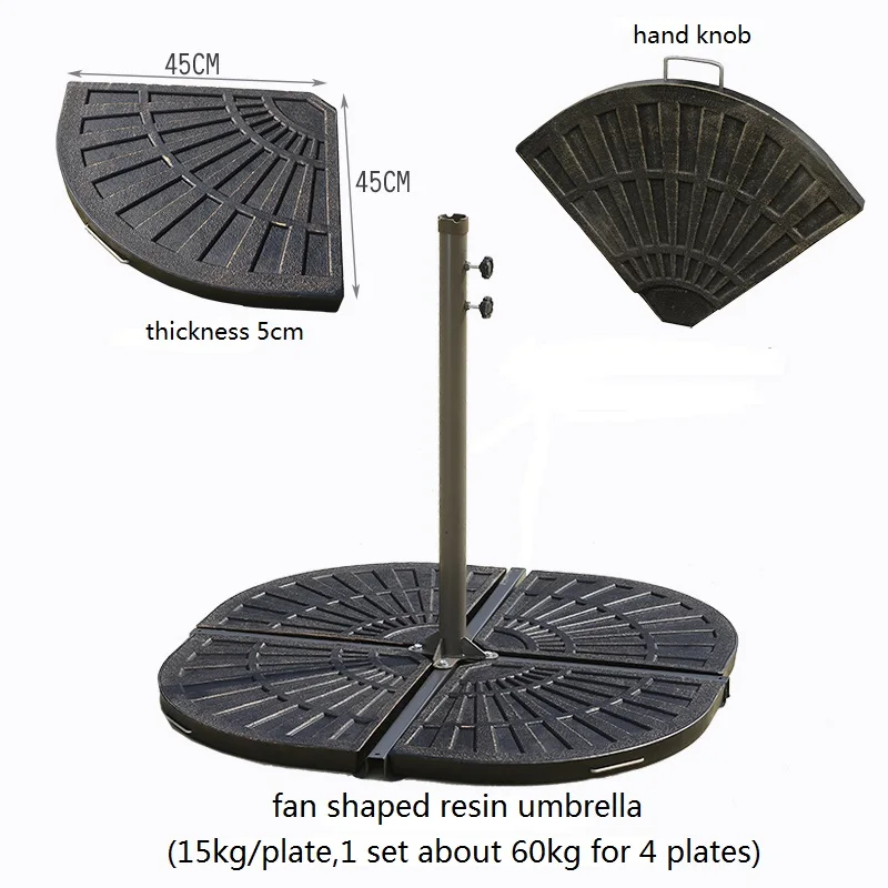 All Kinds Plastic Resin Steel Granite Umbrella Base Stands For Outdoor