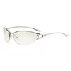 Silver Frame Silver Mirror Lens