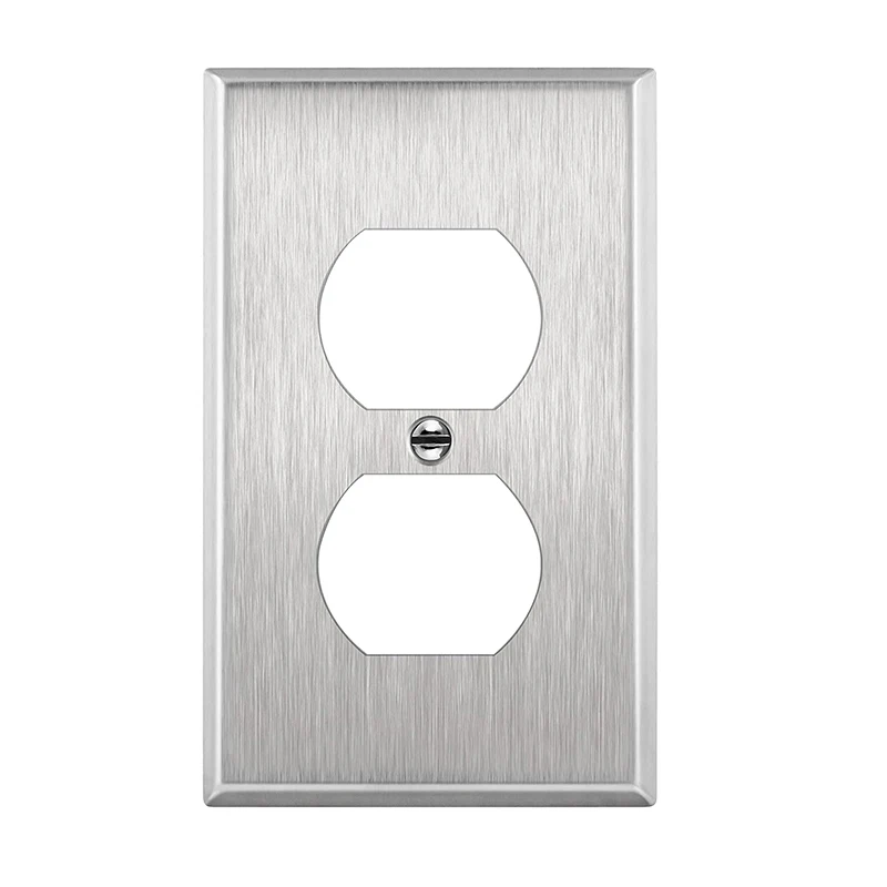 Metal Gold Outlet Cover or Light Switch Cover Wall Plate Corrosion Resistant Single