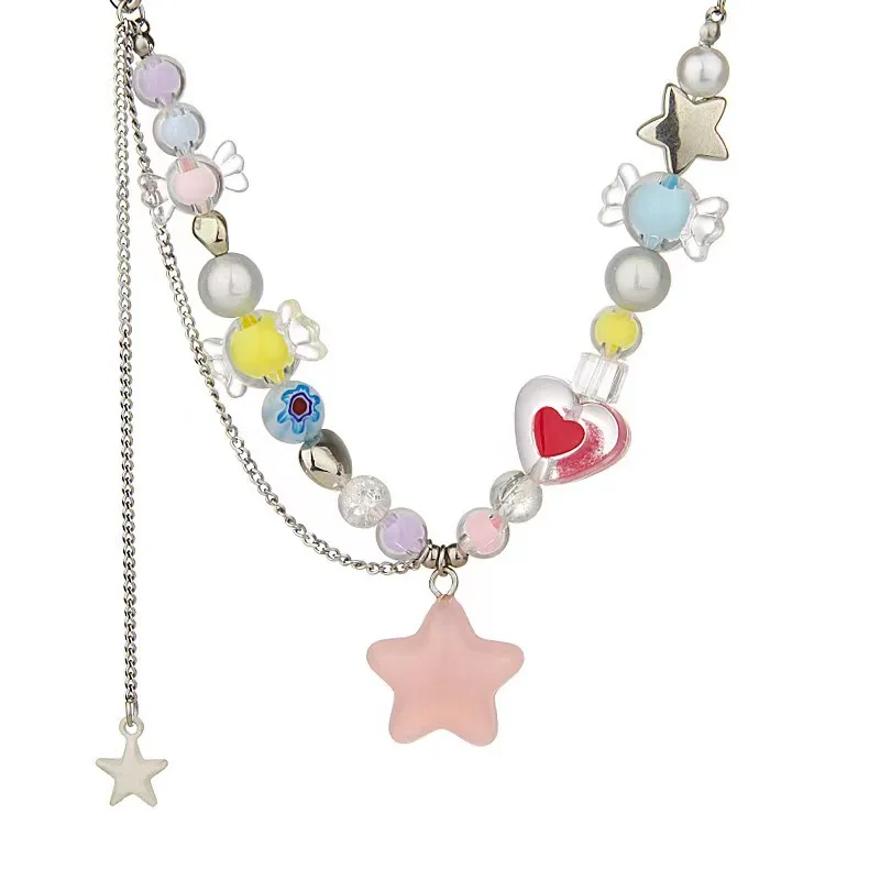 [韓国人気ジュエリー] nff candy harmony necklace-pink 71pT3D830DL._UY1000_.jpg