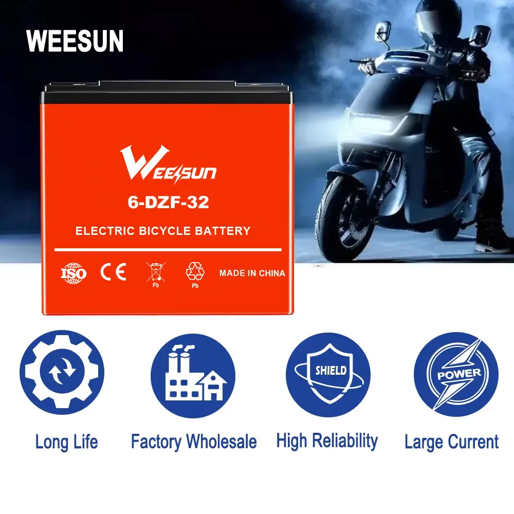 High Quality 12V 32ah Electric Scooter Battery Weesun