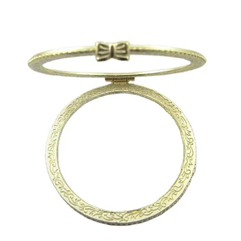 OEM jewelry box frame Enamel bowl accessories metal hinged snap ring