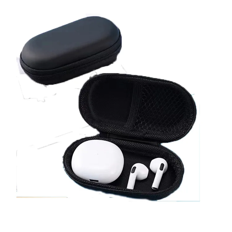 Wholesale Leather Earphone Pouch  EVA Earphone Holder Carrying Case