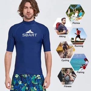 Moisture Wicking Men's Fitness Shirt Semi Turtleneck Quick-Dry Custom Logo OEM/ODM