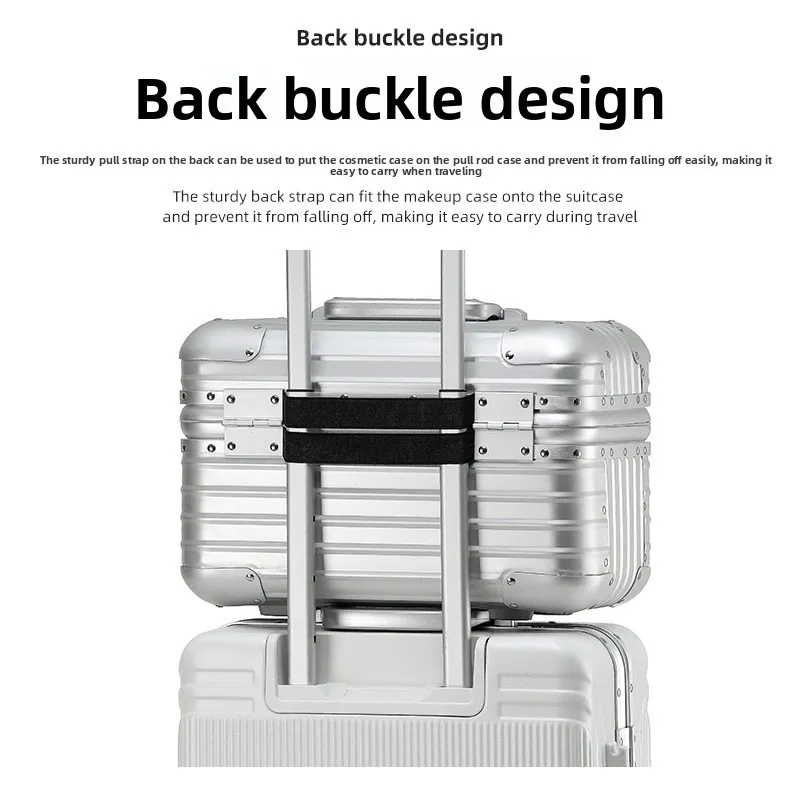 12/15-inch All-aluminum Alloy Spinner Suitcase with TSA Password Lock Waterproof & Durable Travel case for Boarding