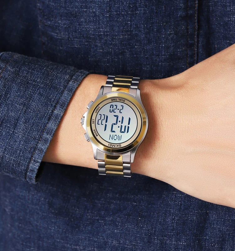 Wholesale Skmei 2271 Dual Time Fashion Watch Men's Stainless Steel