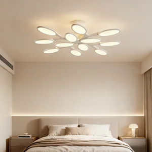 JACKSUN Decorative Pendant Light Simple Acrylic Ceiling Lamp Round Acrylic Bedroom LED Ceiling Lamp