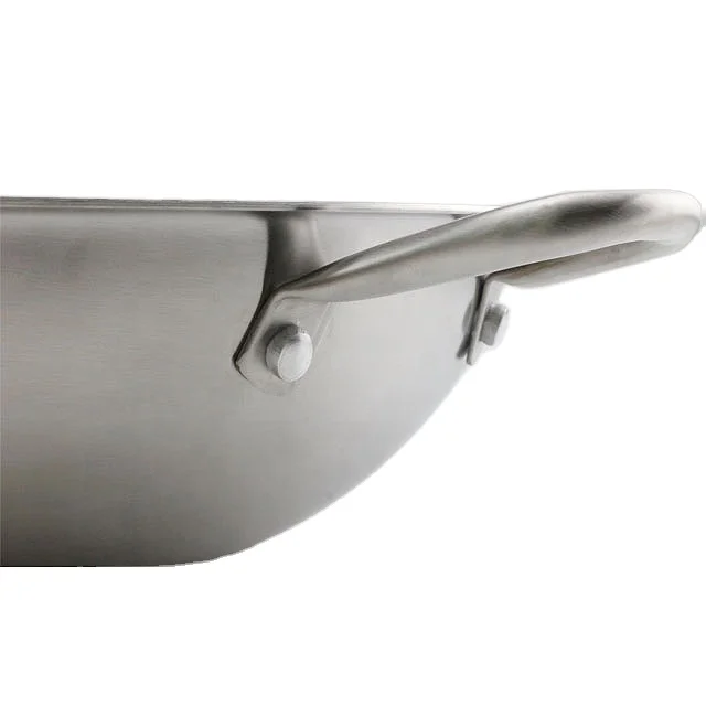 Сковорода из нержавеющей стали 304, сковорода 32 см, сотовая антипригарная сковорода с двойными ушками, стальная Сковорода Из Китая