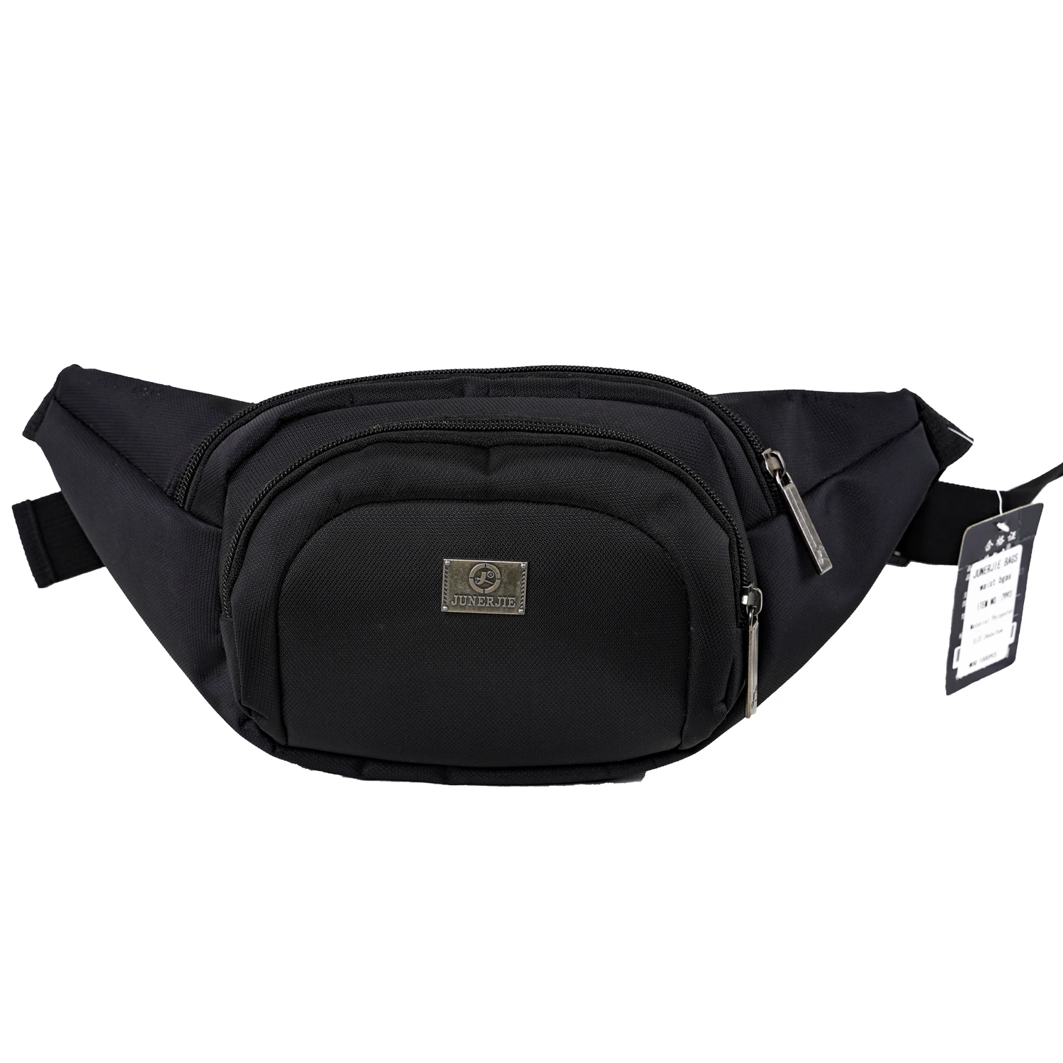 Outdoor running black fanny pack luxury waist belt bag