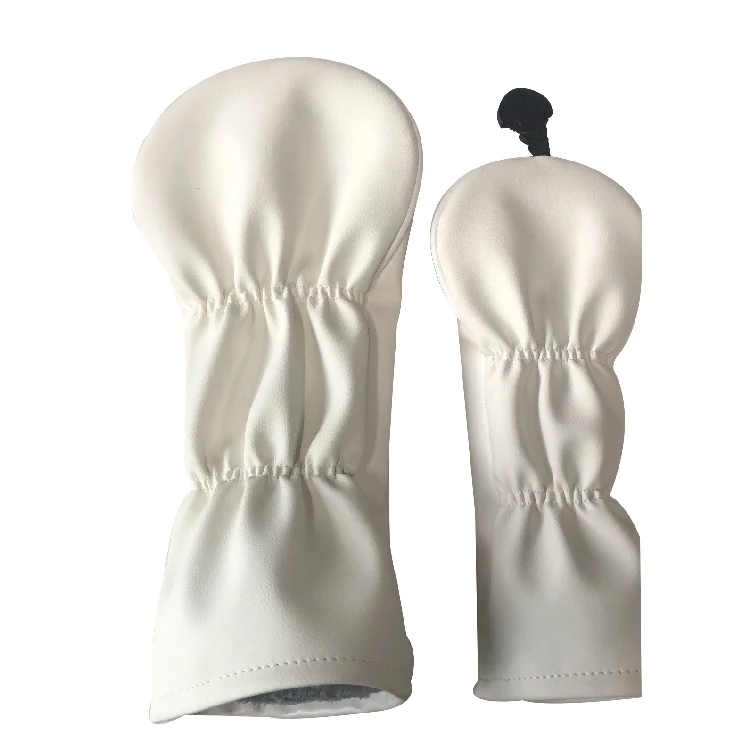 White Blank Golf Wood Headcovers Iron Headcover Customized Brand