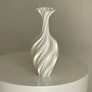 New Nordic Retro Artistic Abstract Design 3D Printed Vase Light Luxury Flower Arranging Decorative Home Decor