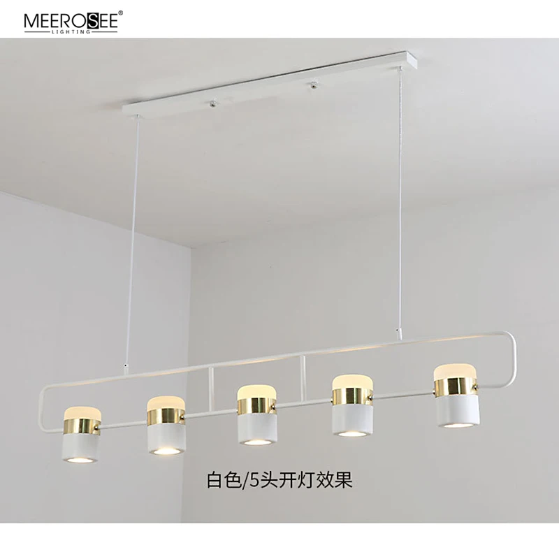 Meerosee Modern Black Hanging Pendant Lights Indoor Home Kitchen Bar Light with Metal Shade MD86775