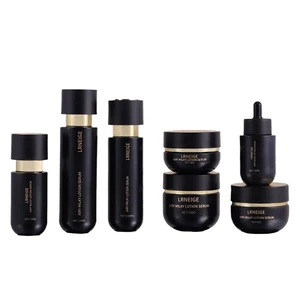 High End 30ml/50ml Glass Bottle 30g/50g/100g Jar Pump Bottle Set for Skin Care Face Cream Lotion Serum Eye Drop for Cosmetics