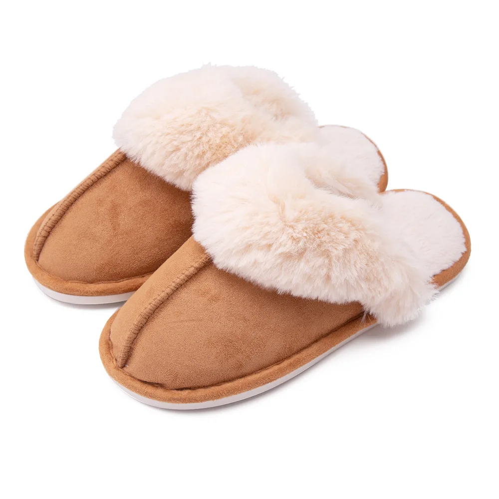 Fuzzy Bed Slippers Cashmere Slippers Bedroom Slippers For Women - Buy ...