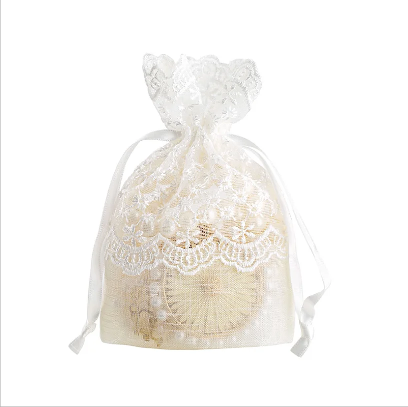 Eco-Friendly Cotton Drawstring Gift Organza Bag Custom ODM