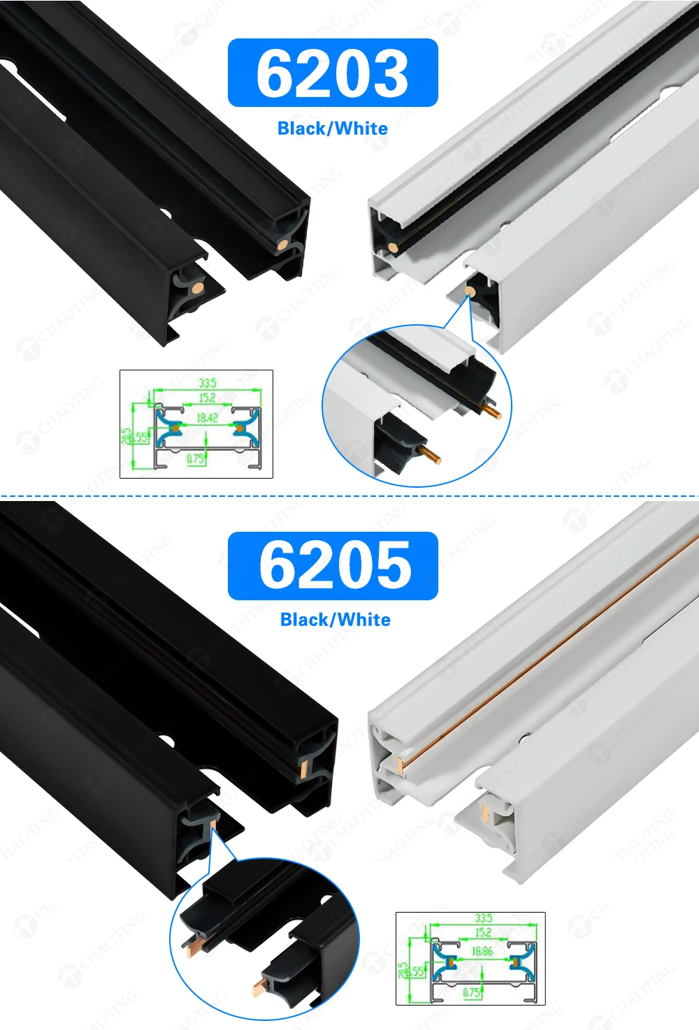 Modern Surface Hanging Ceiling Adjustable 1M/1.5M/2M/3M Thicken ...
