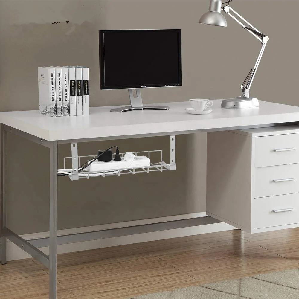 Офисный компьютерный стол белый