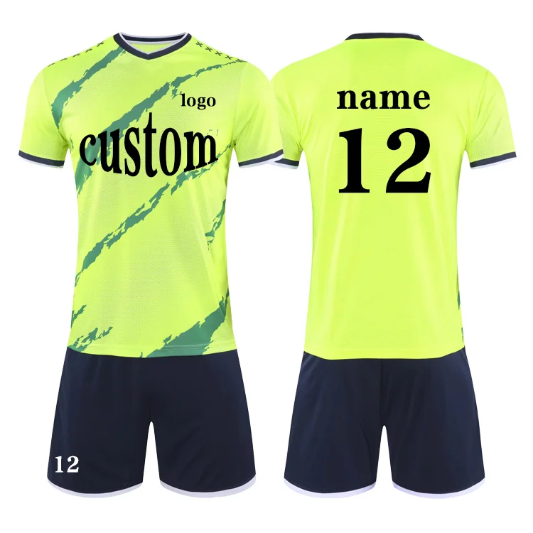Football Uniform Customized Cheap Soccer Jersey Set Dry Fully Custom