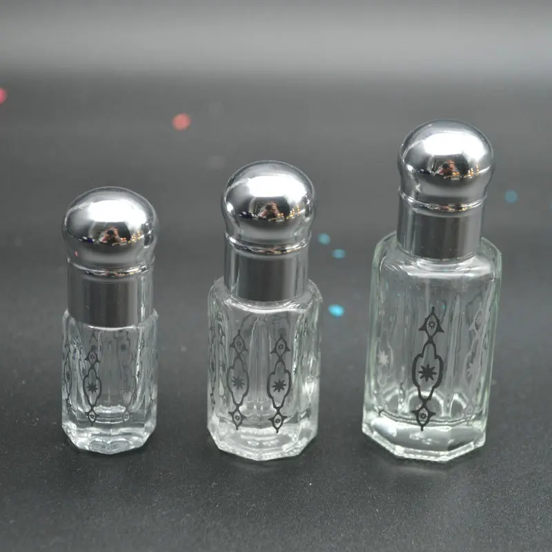 New Design 3ml 6ml 10ml 12ml Hot Stamping  Attar Bottle Oud Oil Perfume Bottle With Aluminum Cap