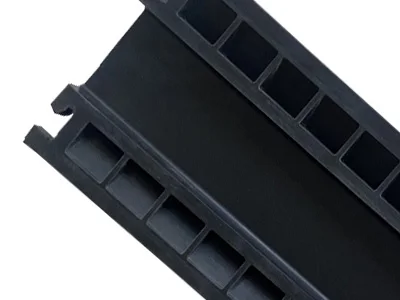Black Reflective Industrial Rubber Cable Ramp Cover Protector Speed Bumps for Cars and Motorcycles details