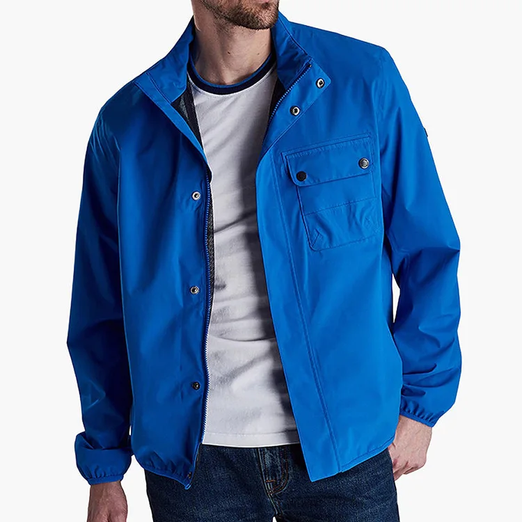 blue waterproof jacket mens