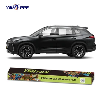 Matte car body protection wrapping film ppf paint aluminium black car wrapping film