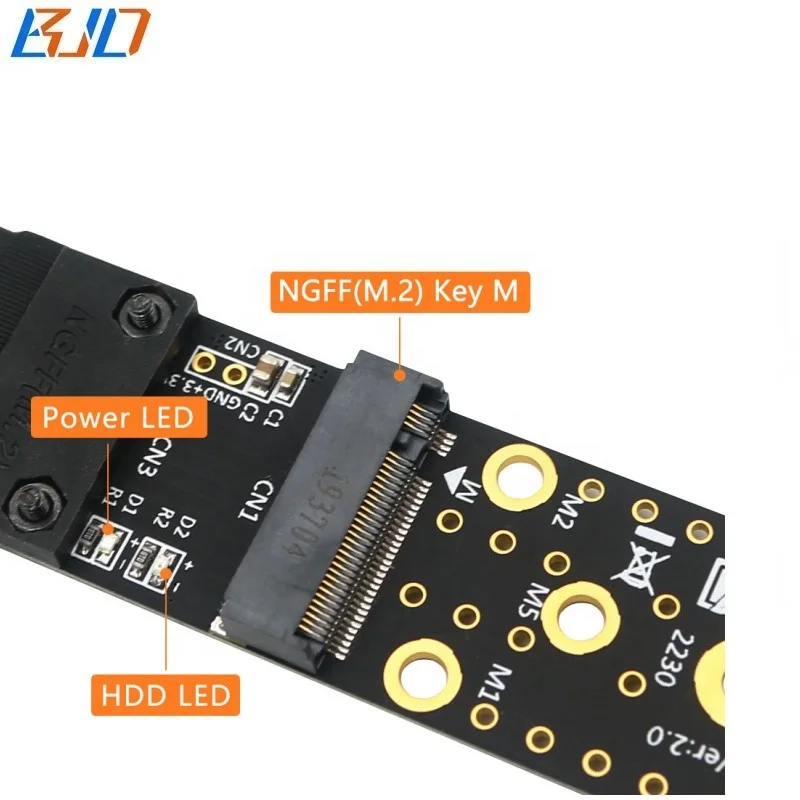 Scheda adattatore da NGFF a SATA Convertore SSD chiave B/chiave B e chiave M Driver NGFF da M2 a SATA III per NGFF M.2 2280 2260 2242 2230 SSD  7
