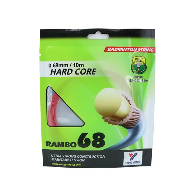 Спортивный бренд Young, 0,68 мм, бадминтон Rambo 68 с высокополимерным нейлоновым волокном, сделано в малайзии