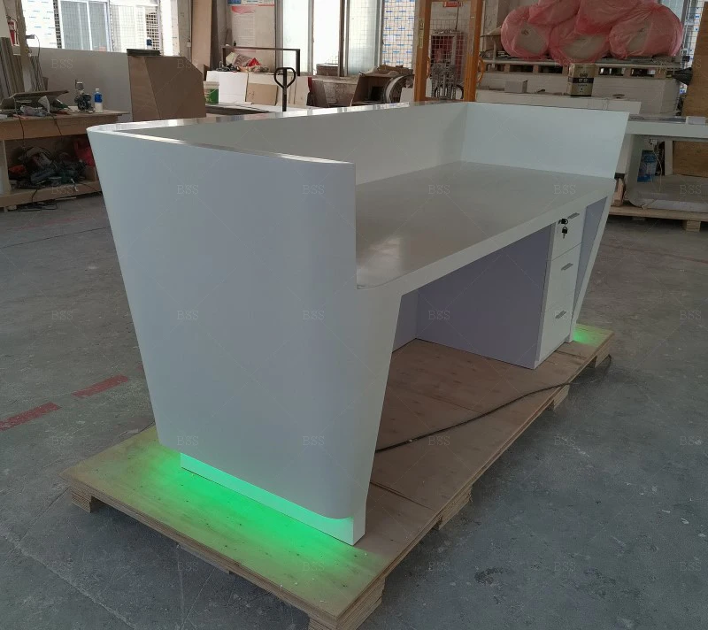 Office Front Reception Counter - Modern Design & Custom Size
