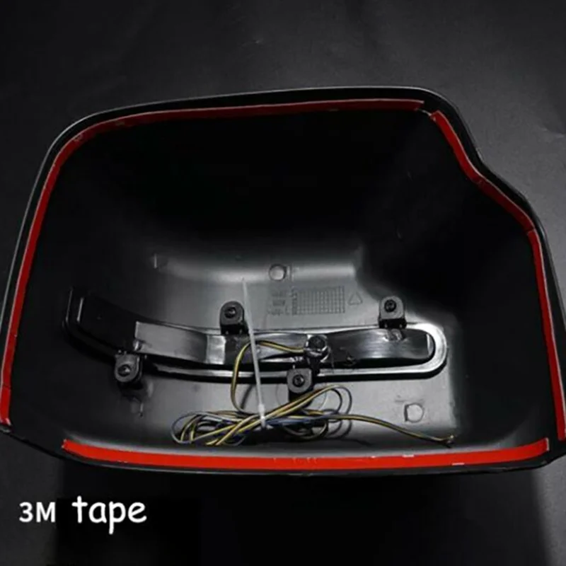 OVOVS Side Wing Mirror Cover Shell Car Rear View Mirror Cover with Turn Signal Light for Suzuki Jimny JB74 JB64