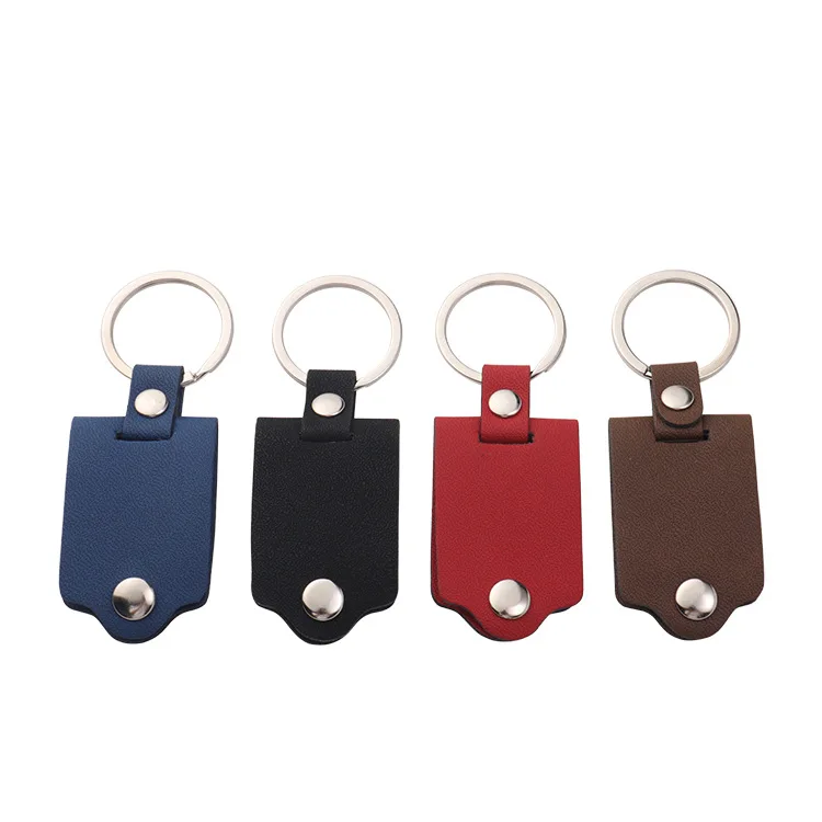 Mini Leather Photo Album Keychain Custom Photo Sublimation Keychains Blanks Personalized Leather Keyring DIY Photo for Her Gifts